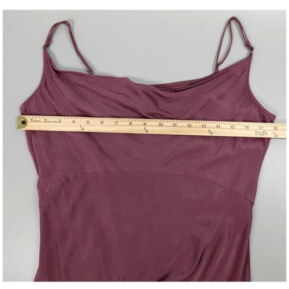 Anthropologie The Elyse Slip Dress Womens Small Purple Silky Cocktail NYE - Picture 13 of 16